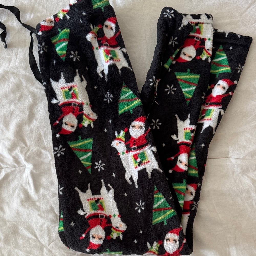 Festive‎ Santa and Tree Pajama Pants